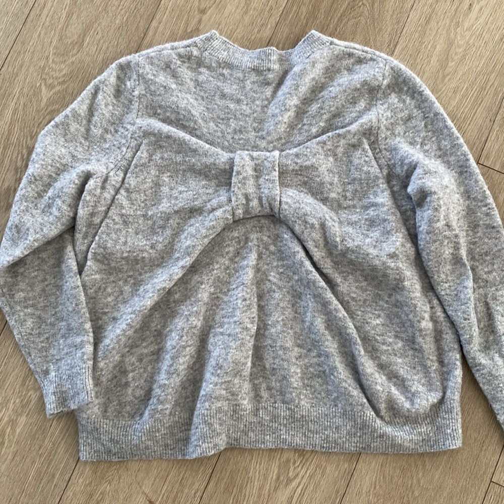 COS wool Women’s sweater bow detail on back Small